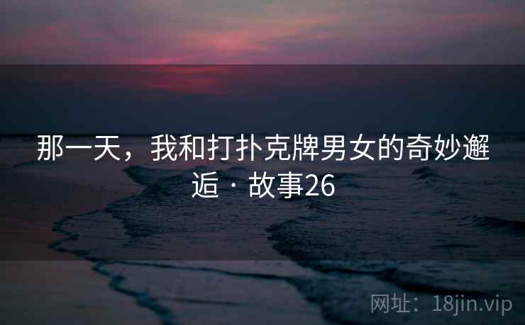 那一天,我和打扑克牌男女的奇妙邂逅 · 故事26